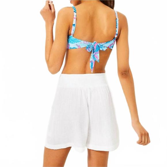 NEW LILLY PULITZER portor short coverup in white - Picture 4 of 4